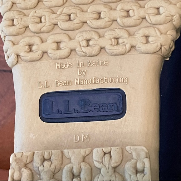 LL Bean Boot Women’s Classic Blue & Tan Rain Snow Boot Low Cut - Picture 7 of 17